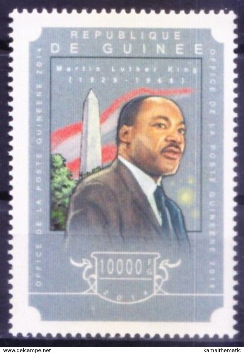 Guinea 2014 MNH, Martin Luther King, Nobel Prize Peace - Martin Luther King