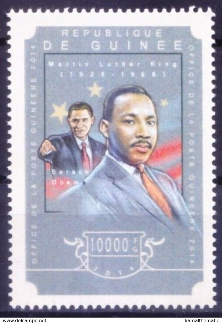 Guinea 2014 MNH, Martin Luther King, Obama, Nobel Prize In Peace - Martin Luther King