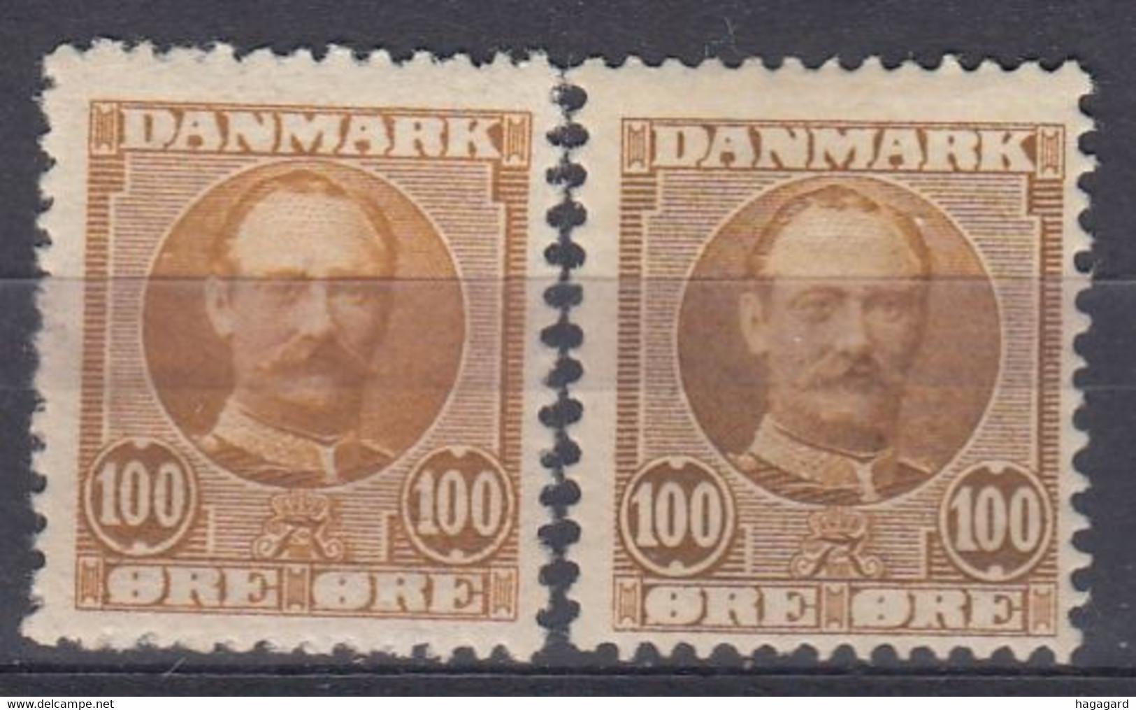 ++M1746. Denmark 1905. Michel 59 In 2 Shades. MH(*) Hinged - Ongebruikt