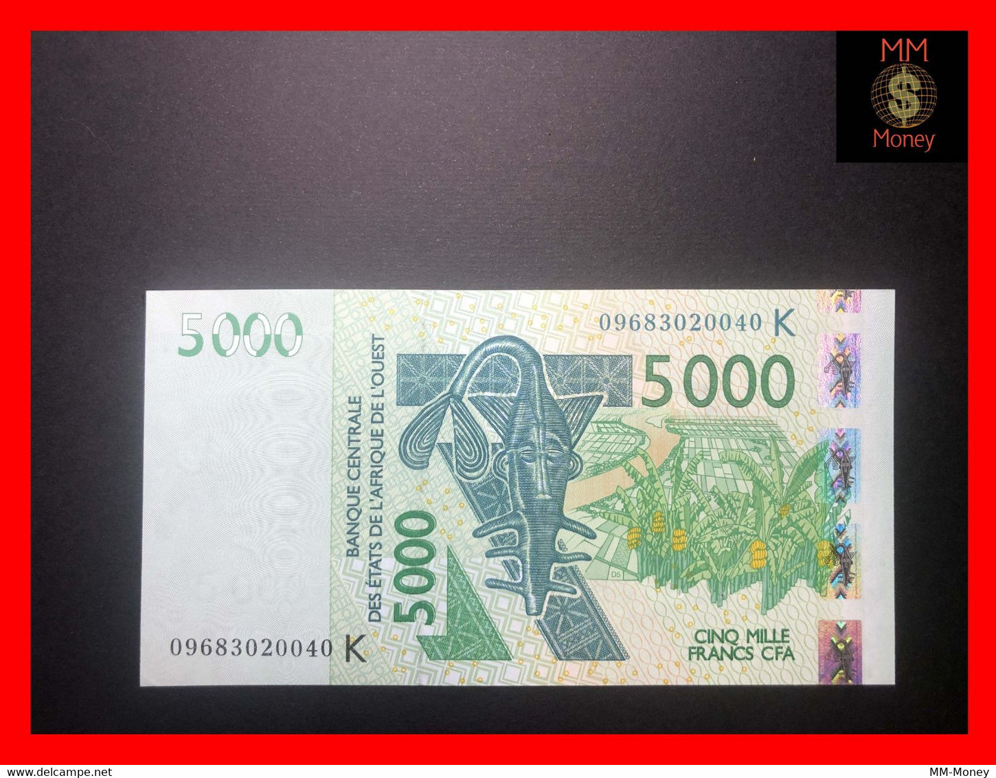 WEST AFRICAN STATES   "K  Senegal"  5.000 5000 Francs 2009  P. 717    UNC - West-Afrikaanse Staten