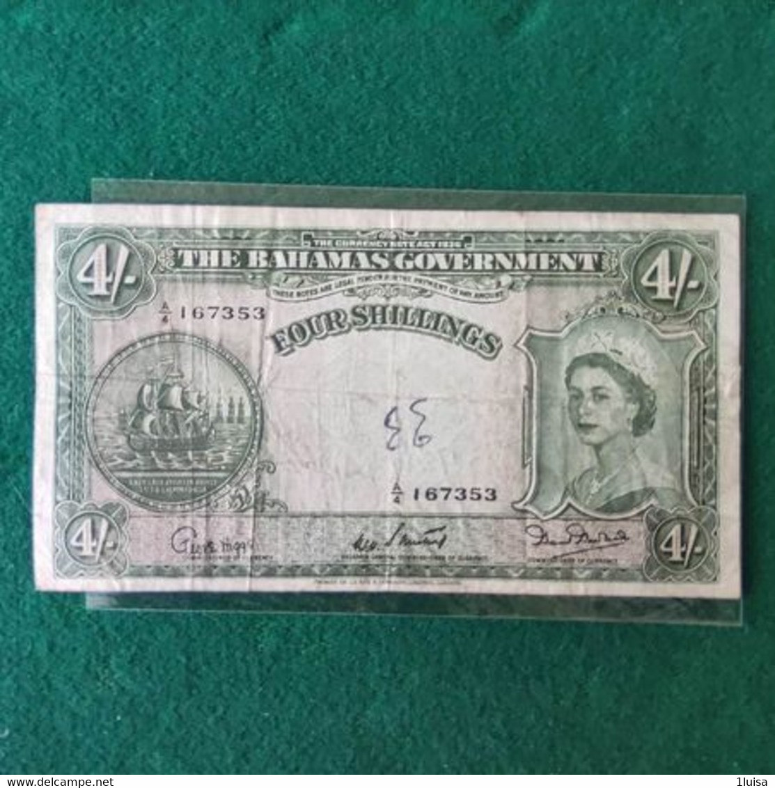 BAHAMAS 4 SHILLINGS 1936 - Bahamas