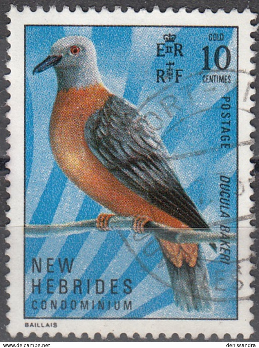 Nouvelles Hebrides 1972 Michel 324 O Cote (2005) 0.70 Euro Oiseau Carpophage De Baker Cachet Rond - Gebraucht