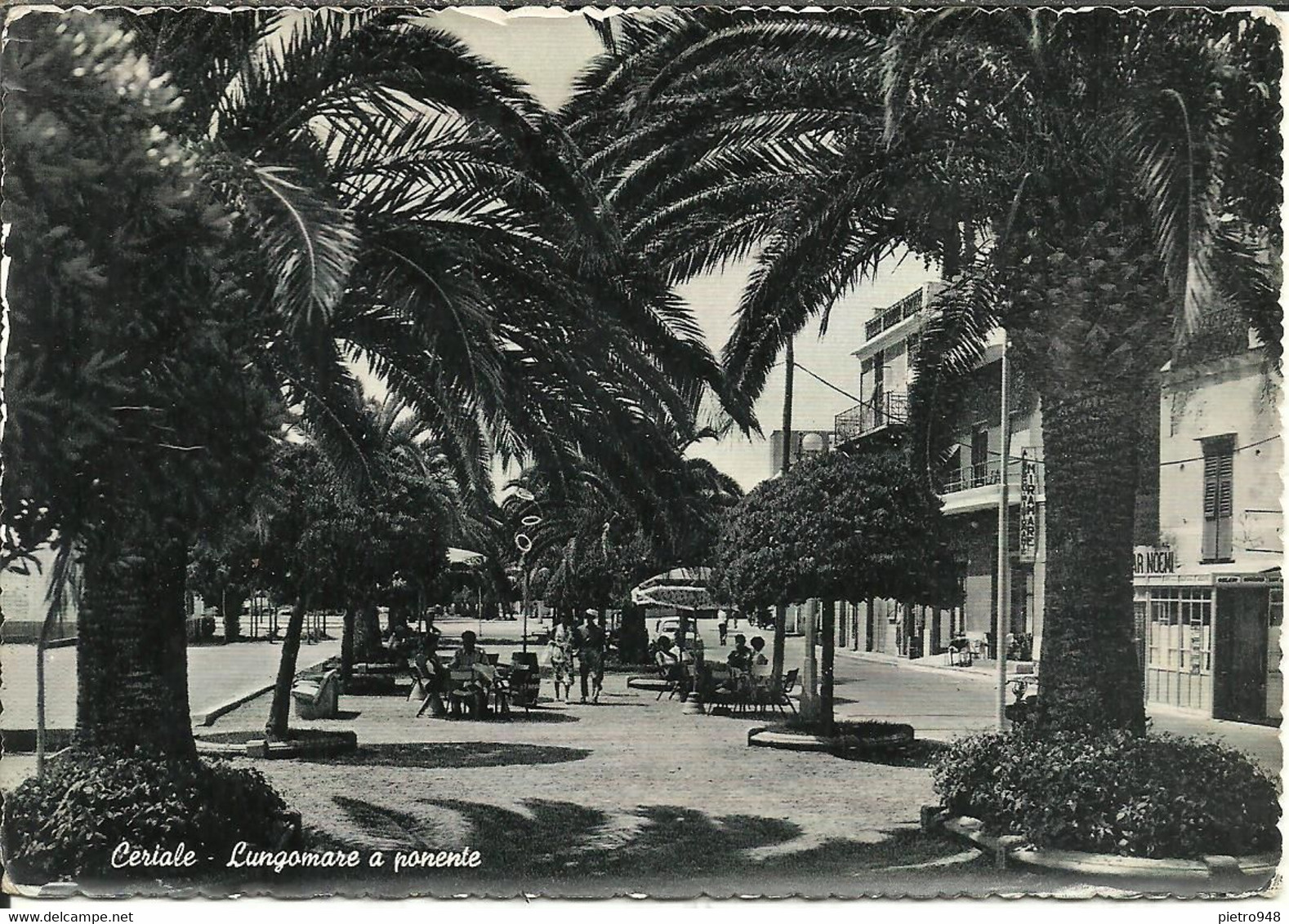 Ceriale (Savona) Lungomare A Ponente, Sea Walk West Side, Promenade Le Long De La Mer Coté Ouest - Savona