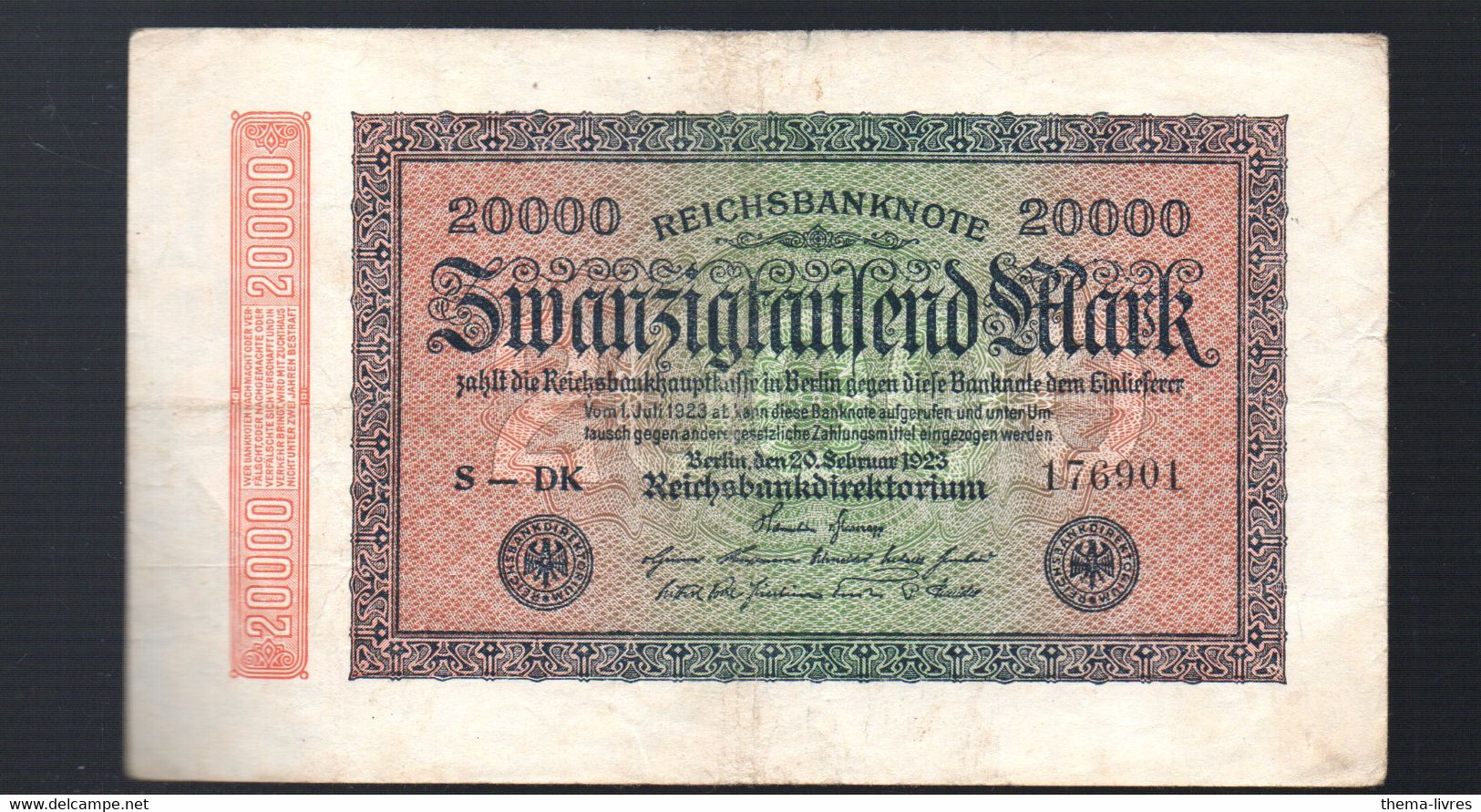 Billet Allemand De  20000 Marks  1923  (PPP33175) - 20000 Mark