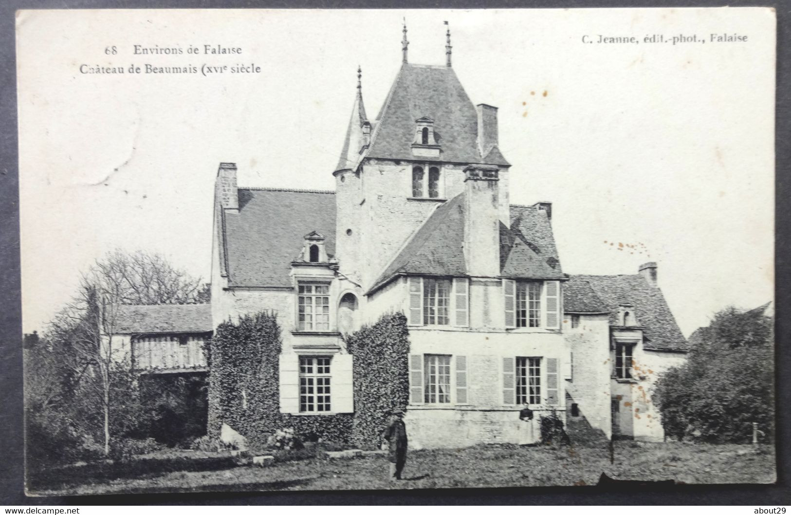 CPA 14 FALAISE (environs) - Le Château De BEAUMAIS - Edit. Jeanne 68 - Réf. P 20 - Falaise