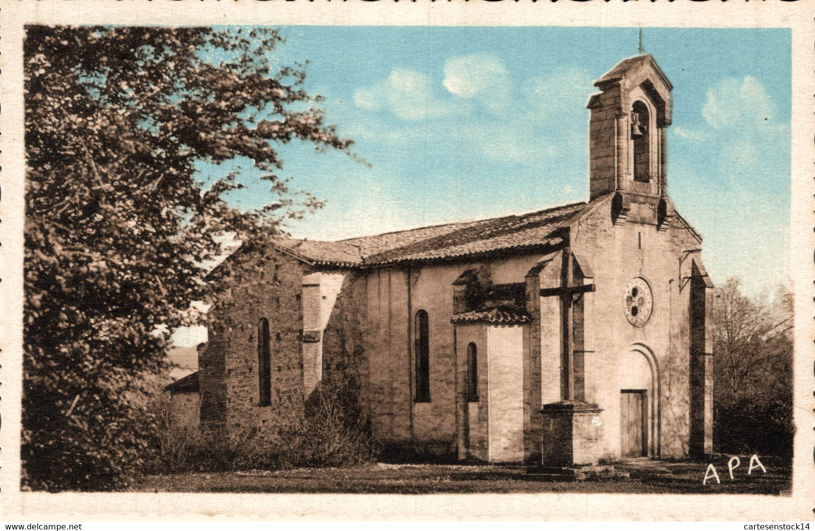 N°19294 Z -cpsm Montclar De Quercy -église De La Salvetat- - Montclar De Quercy