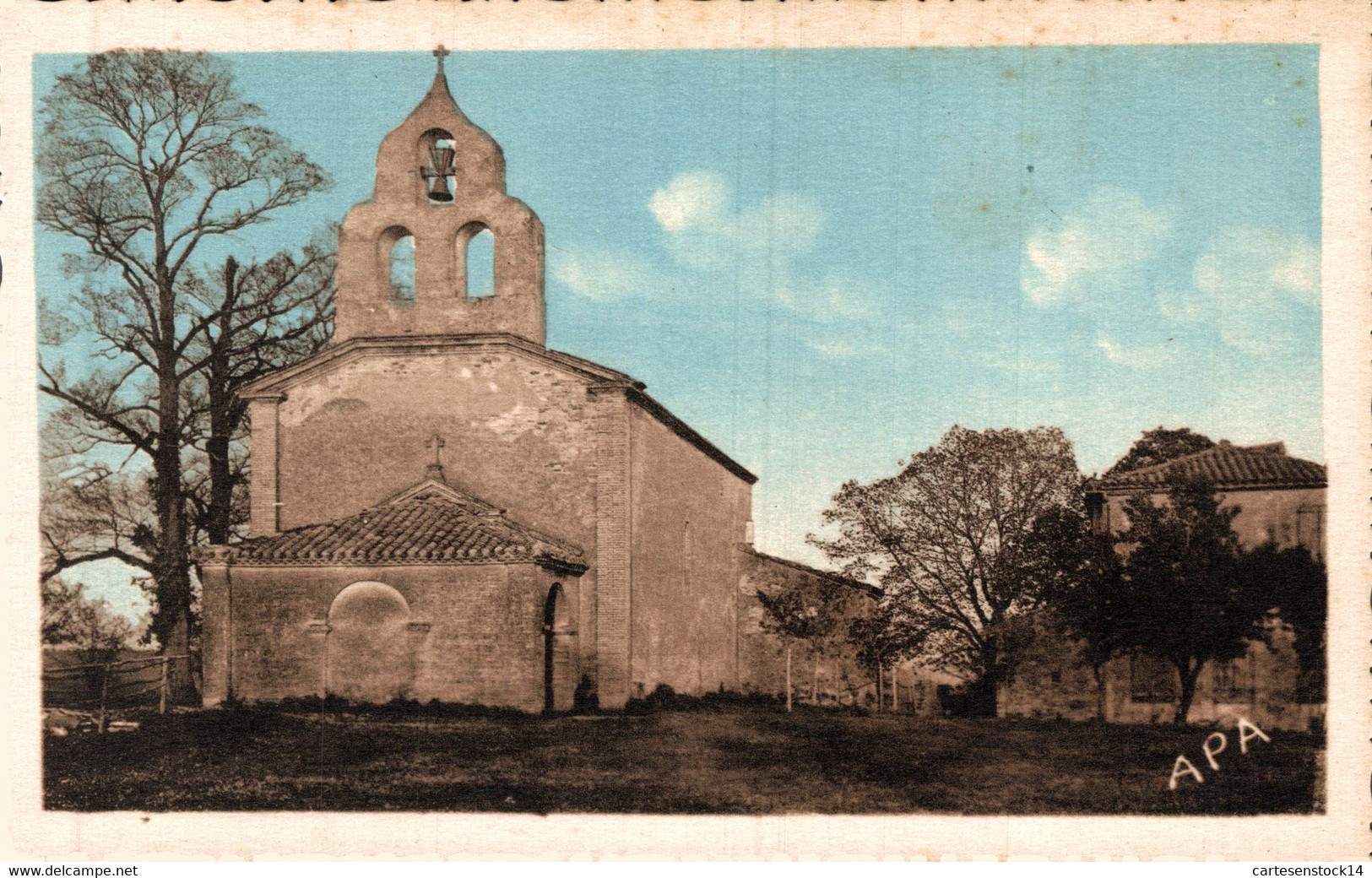 N°19300 Z -cpsm Montclar De Quercy -église Saint Laurent- - Montclar De Quercy