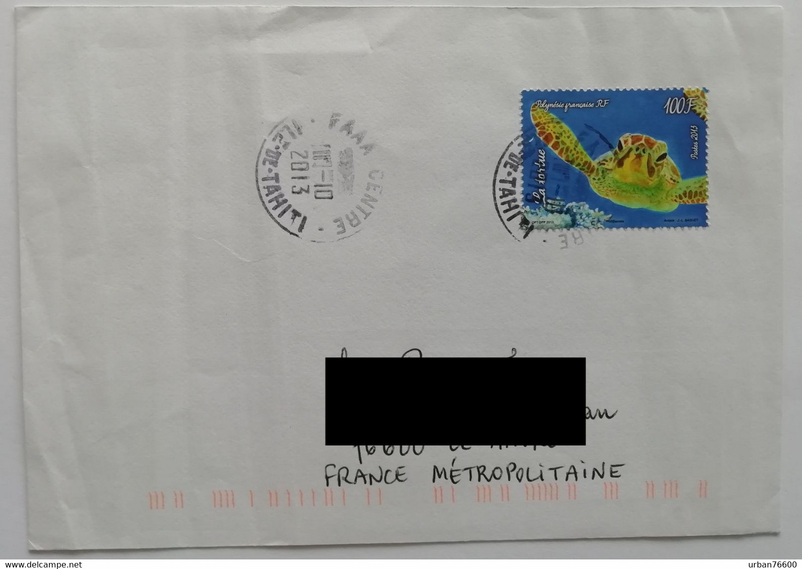 Lot De 2 Lettres Ayant Voyagé De Polynésie Dont Un Retour à L'envoyeur - Lettres & Documents