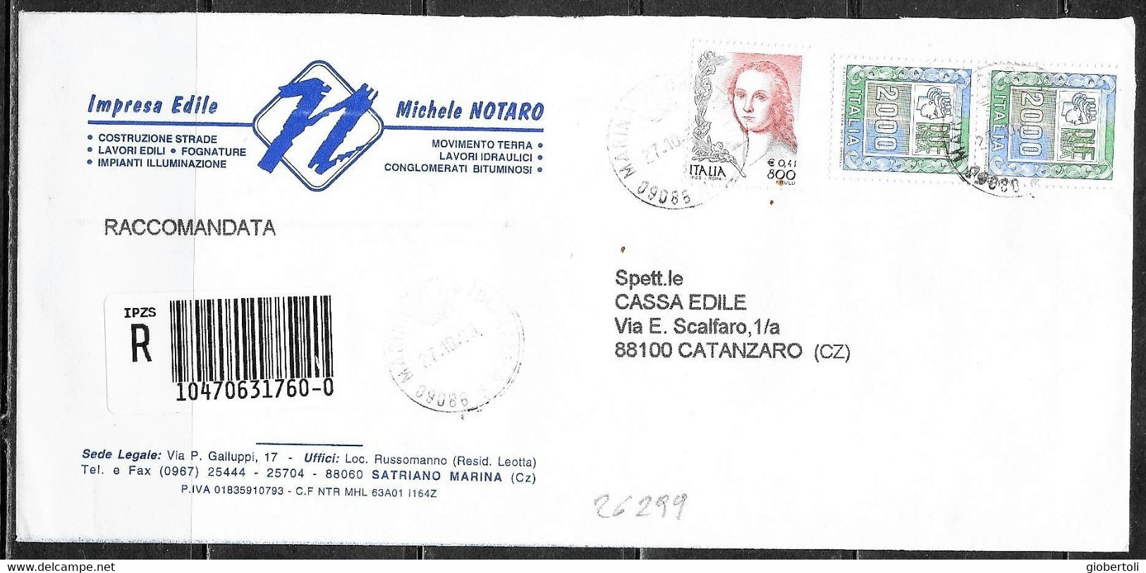 Italia/Italy/Italie: Raccomandata, Registered, Recommandè - 1991-00: Storia Postale