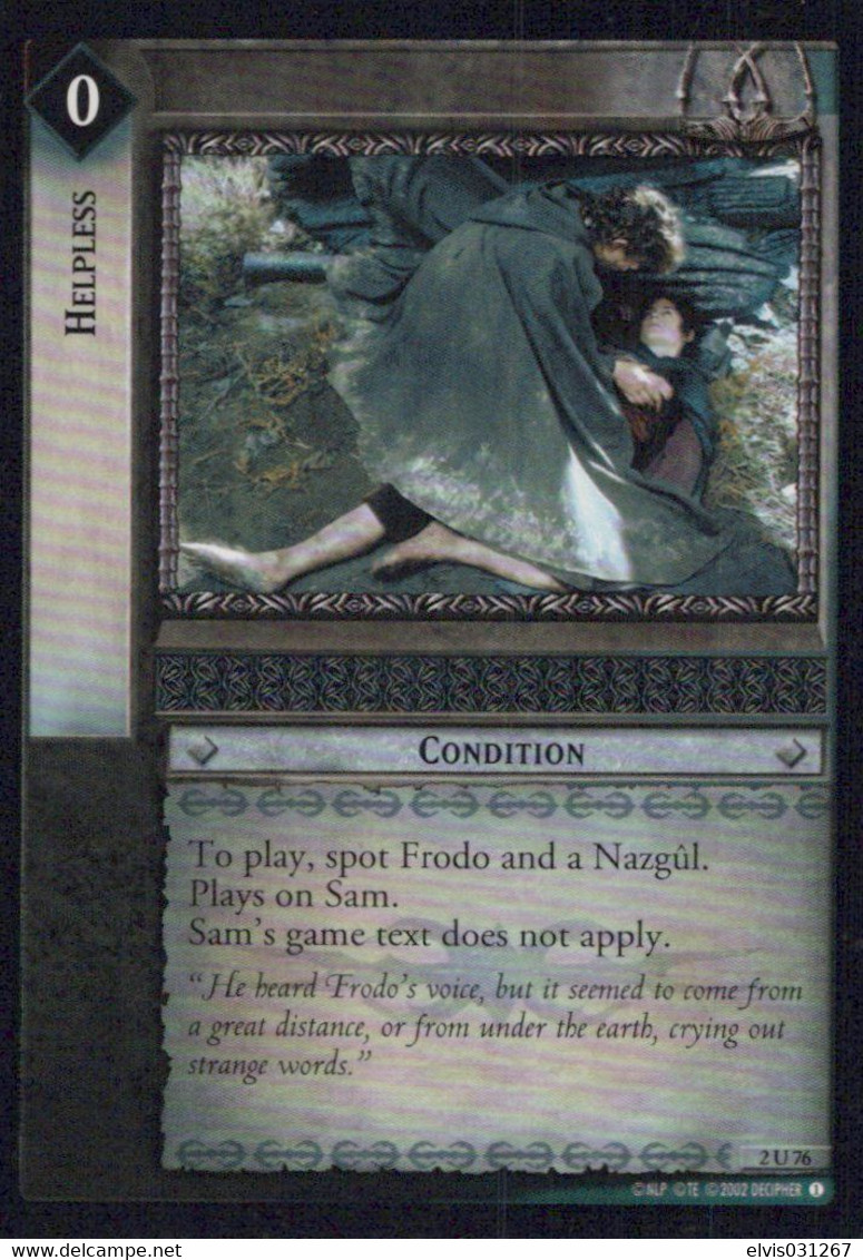 Vintage The Lord Of The Rings: #0 Helpless - EN - 2001-2004 - Mint Condition - Trading Card Game - Il Signore Degli Anelli