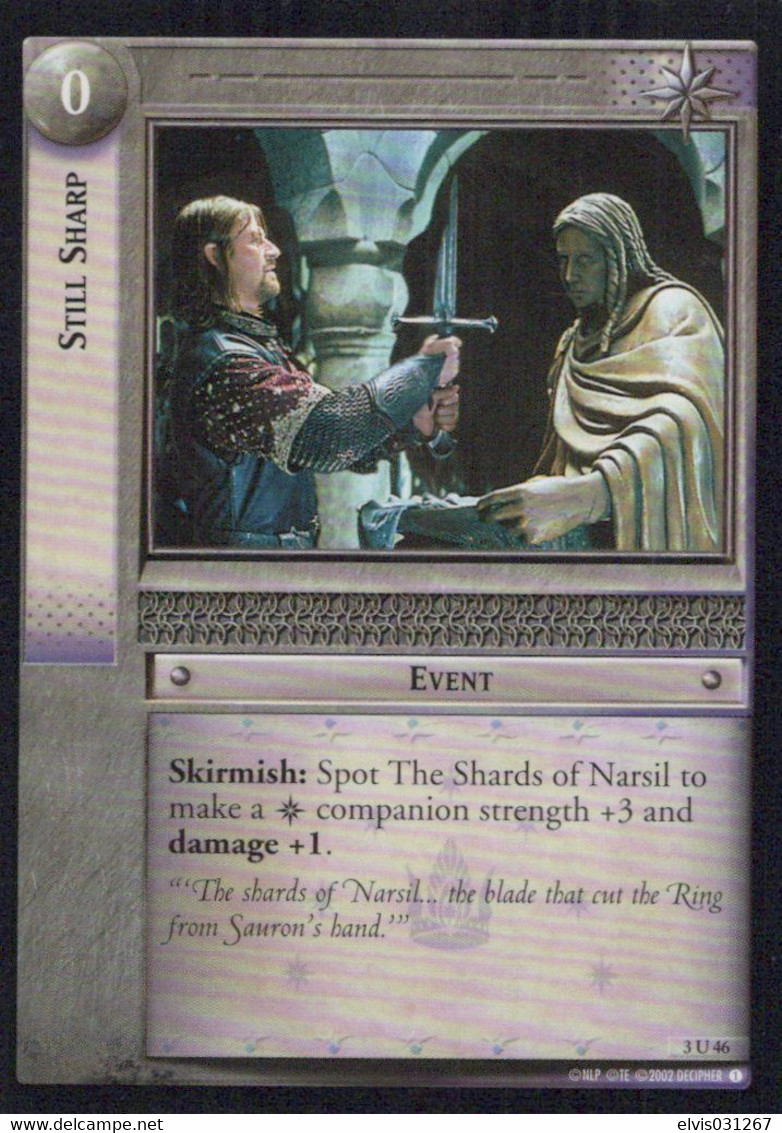 Vintage The Lord Of The Rings: #0 Still Sharp - EN - 2001-2004 - Mint Condition - USA - Trading Card Game - Herr Der Ringe