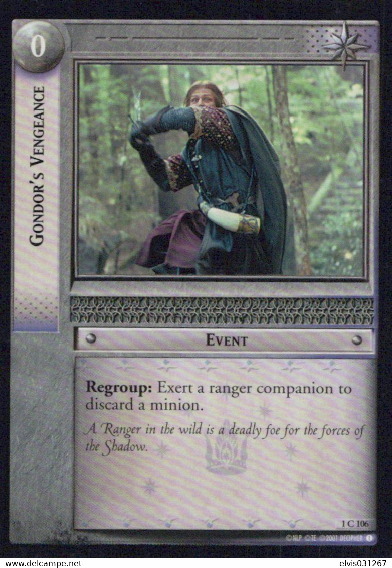 Vintage The Lord Of The Rings: #0 Gondor's Vengeance - EN - 2001-2004 - Mint Condition - USA - Trading Card Game - Lord Of The Rings