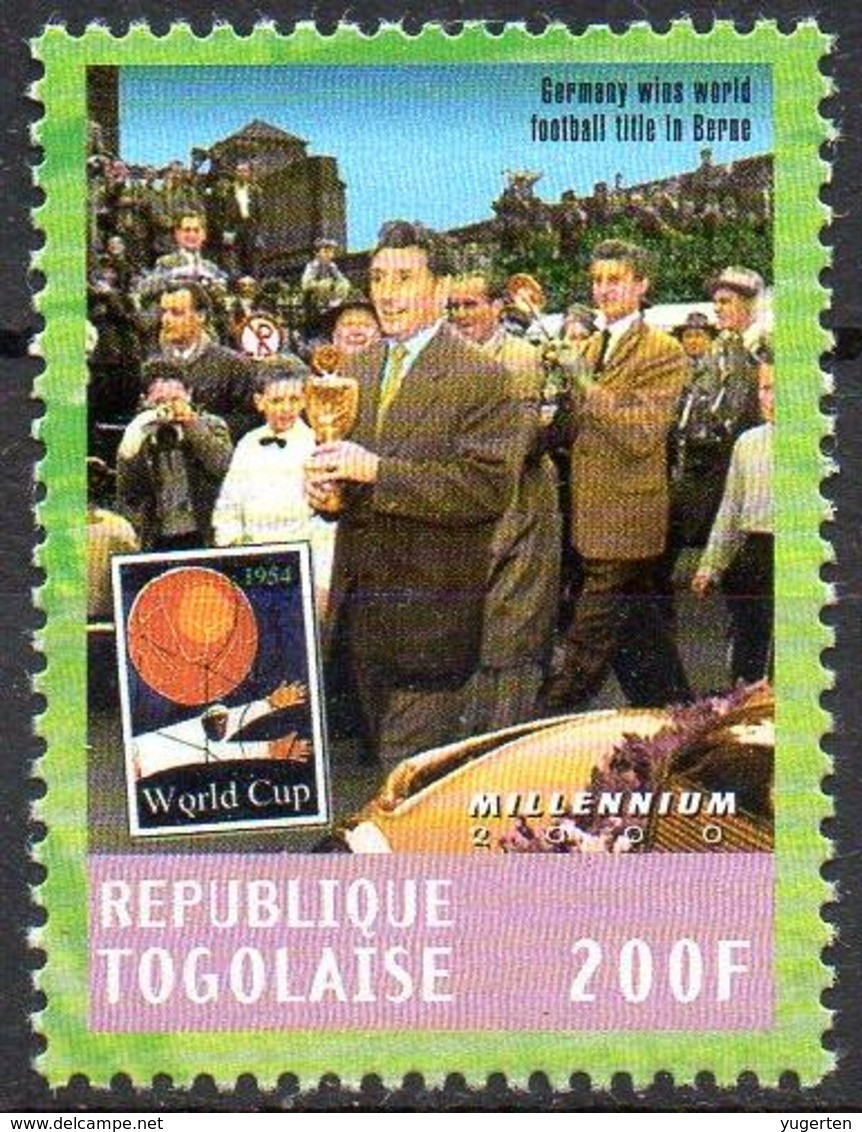 TOGO - 1v - MNH** - FIFA World Champion Germany Players With Trophy Football Soccer Berne Switzerland Fußball - 1954 – Suiza