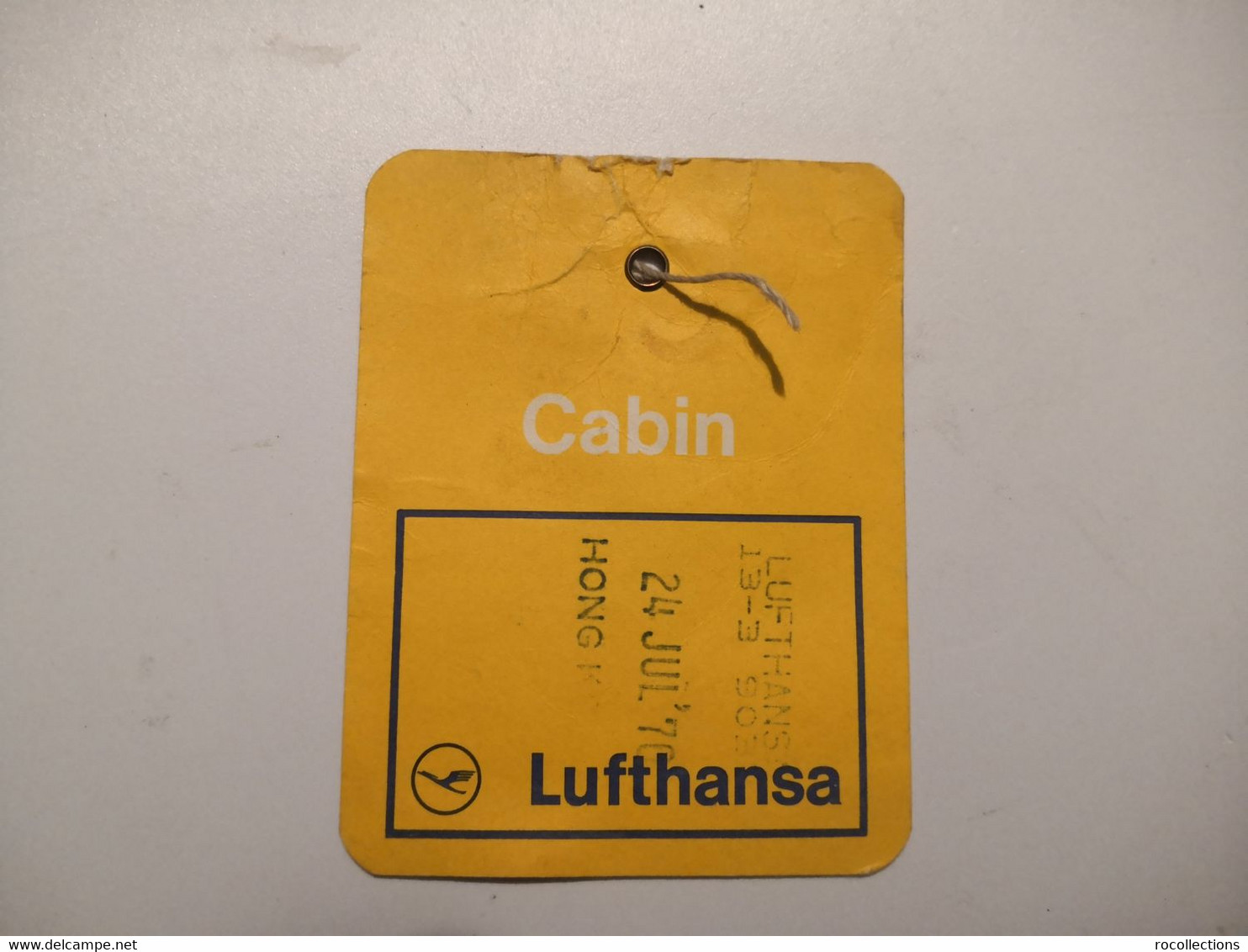 Germany Lufthansa Ticket CABIN 1970 To Hong Kong - Europa