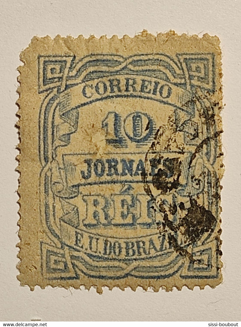 Timbres BRESIL Timbres Pour Journaux - Année 1890 - N° 19 - Cotation Y&T: 10 Euros (Abimé) - Service