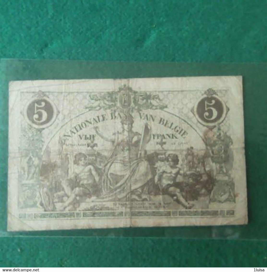 BELGIO 5 FRANCS 1918 - 5-10-20-25 Franchi