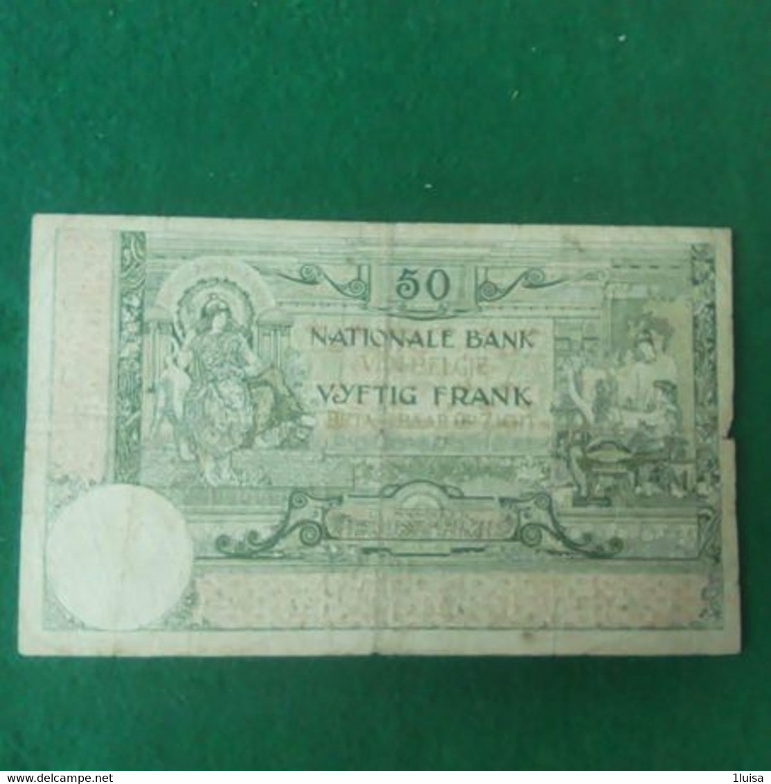 BELGIO 50 FRANCS 1919 - 50 Francs