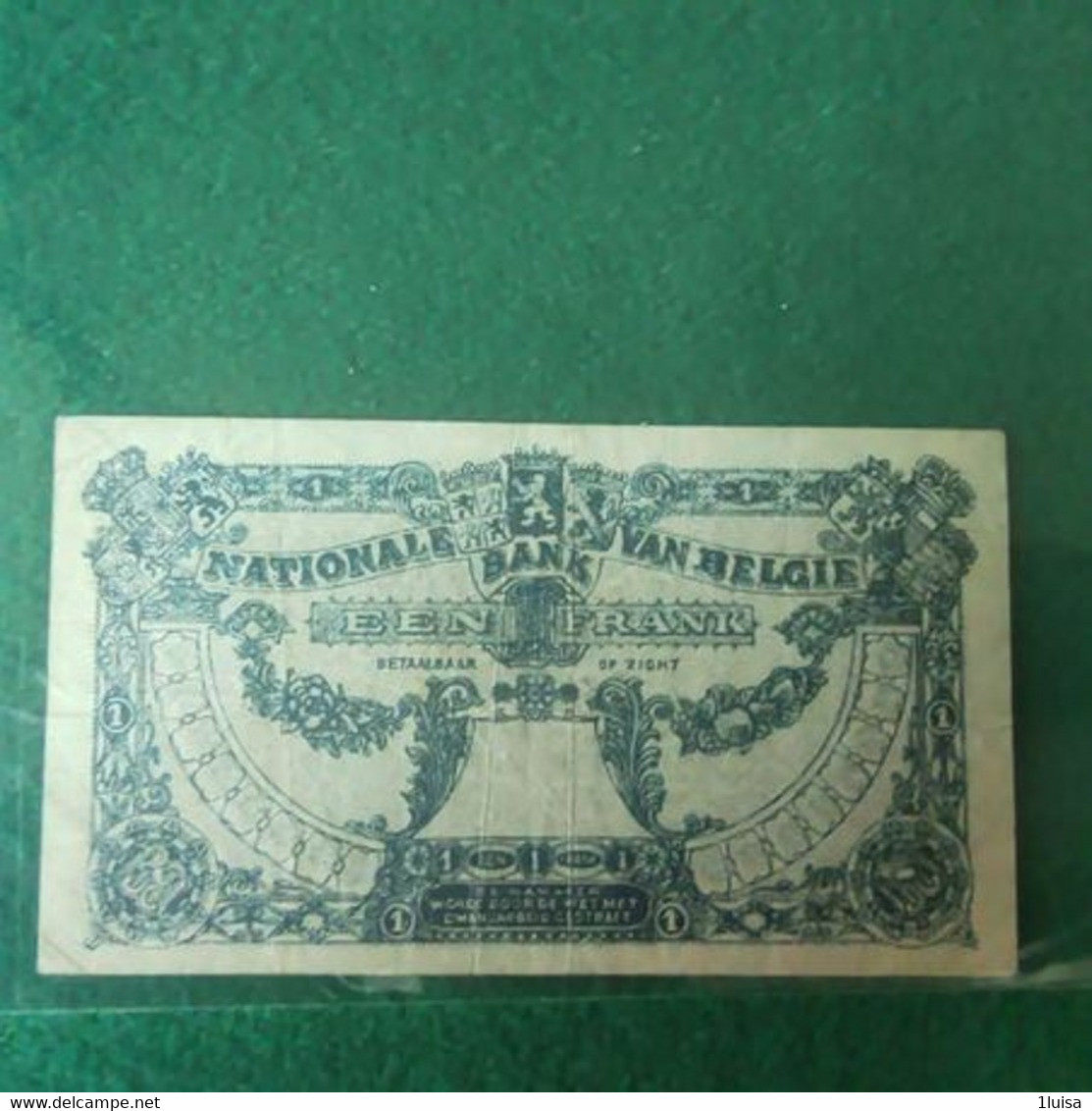BELGIO 1 FRANC 1920-21 - 1 Franc