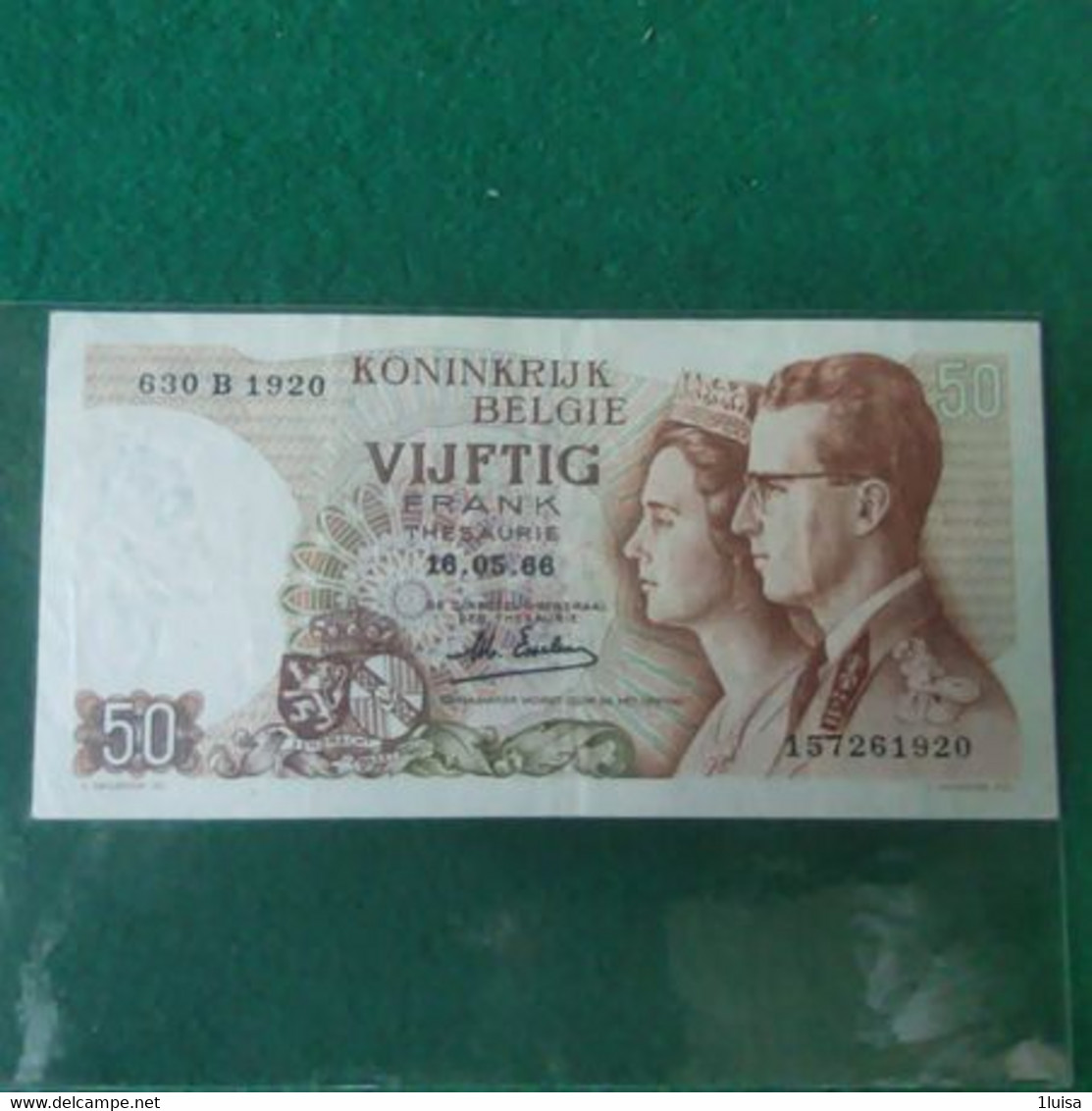 BELGIO 5 FRANCS 1966 - Andere & Zonder Classificatie