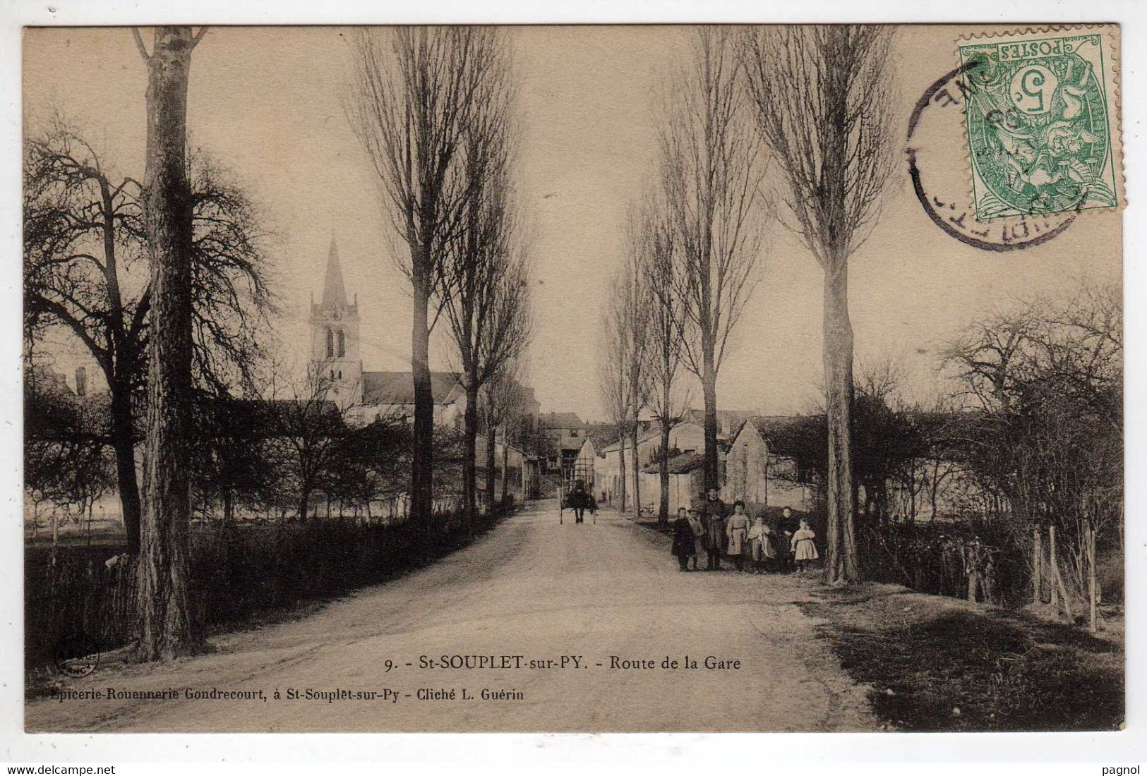 51 : Saint-Souplet Sur Py : Route De La Gare - Sonstige & Ohne Zuordnung