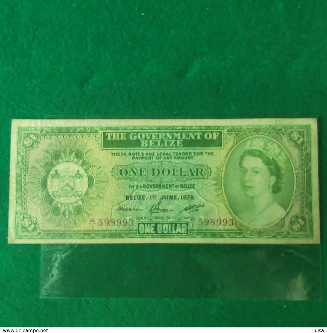 BELIZE HONDURAS 1 DOLLAR 1975 - Belize