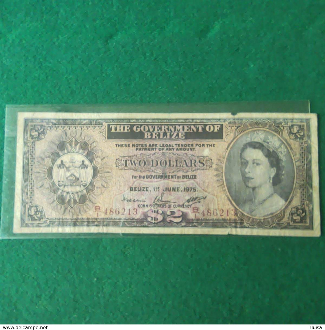 BELIZE HONDURAS 2 DOLLARS 1975 - Belize