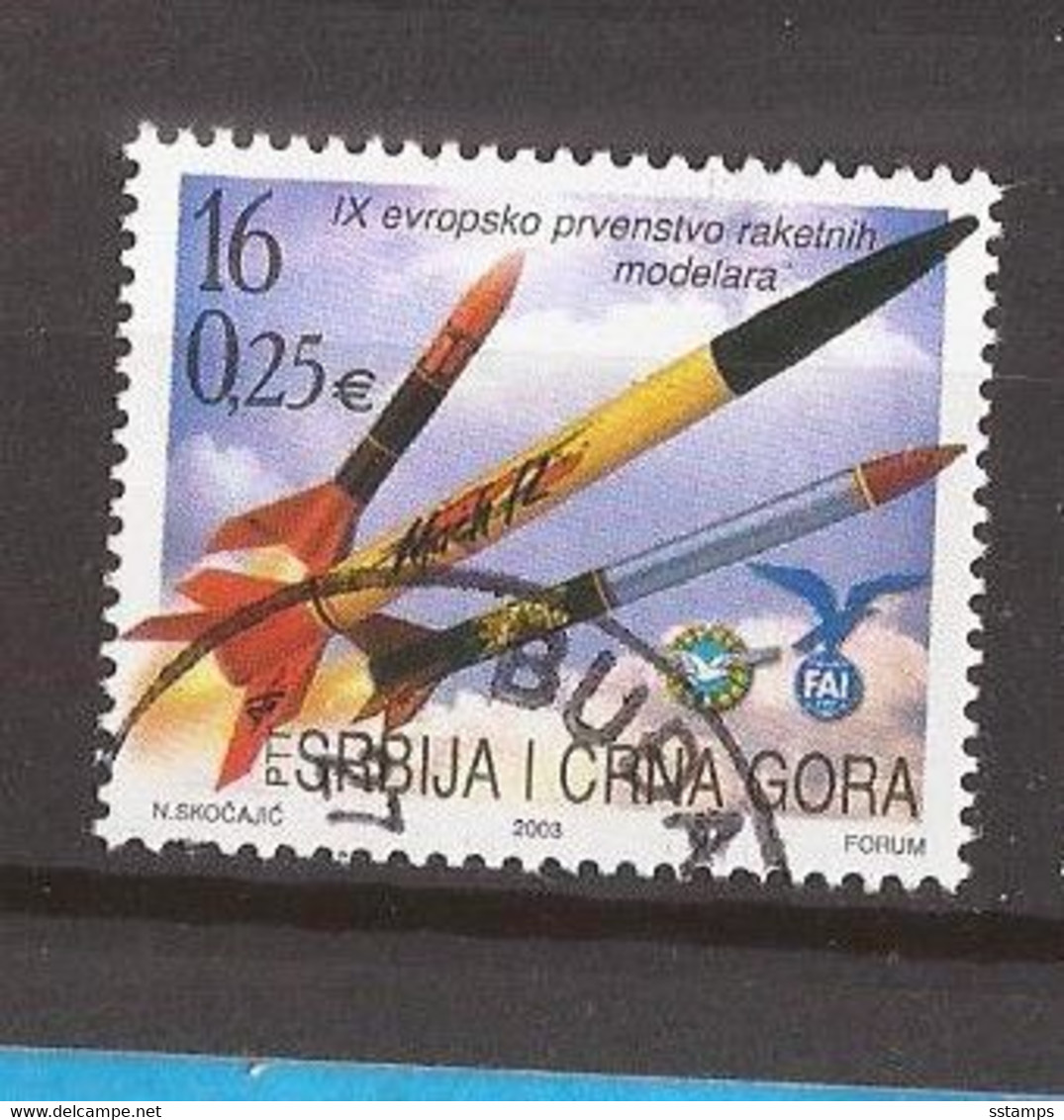 2003  3142  RAKETEN JUGOSLAVIJA JUGOSLAWIEN SRBIJA SERBIEN CRNA GORA MONTENEGRO  EUROPA RAKETENMODELLBAU   USED - Used Stamps