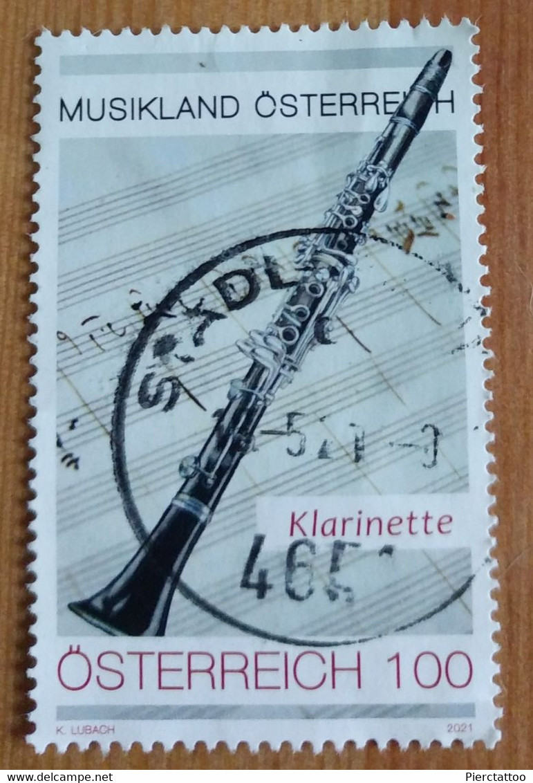 Musikland Österreich "Clarinette" (Musique) - Autriche - 2021 - YT ? - Used Stamps