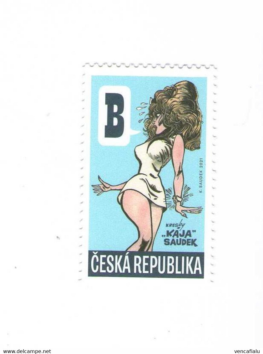 Year 2021 - Comics, K. Saudek, "Muriel", 1 Stamp, MNH - Unused Stamps