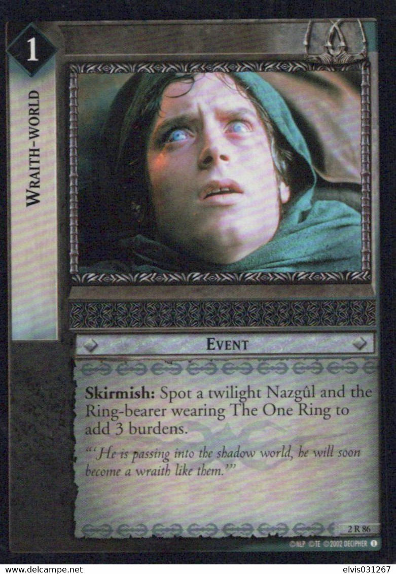 Vintage The Lord Of The Rings: #1 Wraith-World - EN - 2001-2004 - Mint Condition - Trading Card Game - Herr Der Ringe