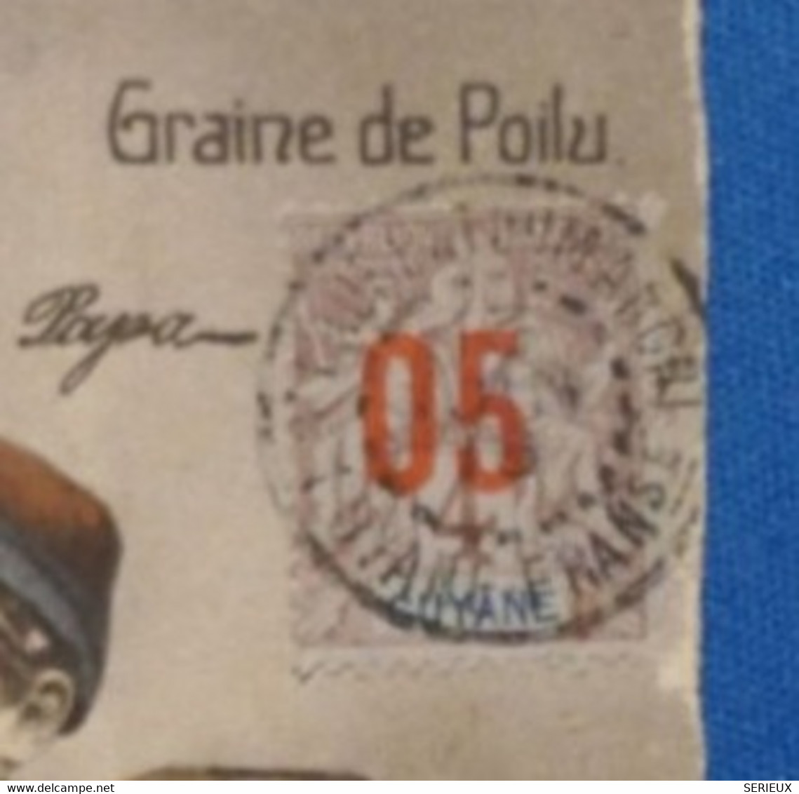 J21 GUYANNE BELLE CARTE 1916 CAYENNE+ AFFRANCHISSEMENT INTERESSANT - Lettres & Documents