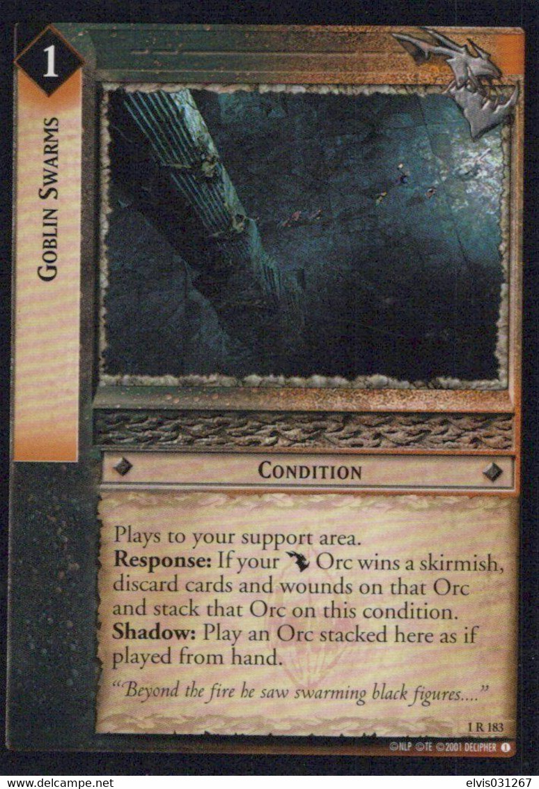 Vintage The Lord Of The Rings: #1 Goblin Swarms - EN - 2001-2004 - Mint Condition - Trading Card Game - Herr Der Ringe