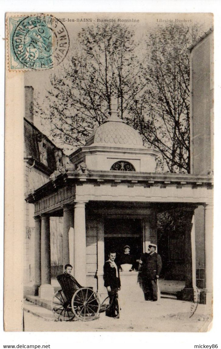 BOURBONNE LES BAINS -- 1904 -- Buvette Romaine  ( Animée)..........................à Saisir - Bourbonne Les Bains