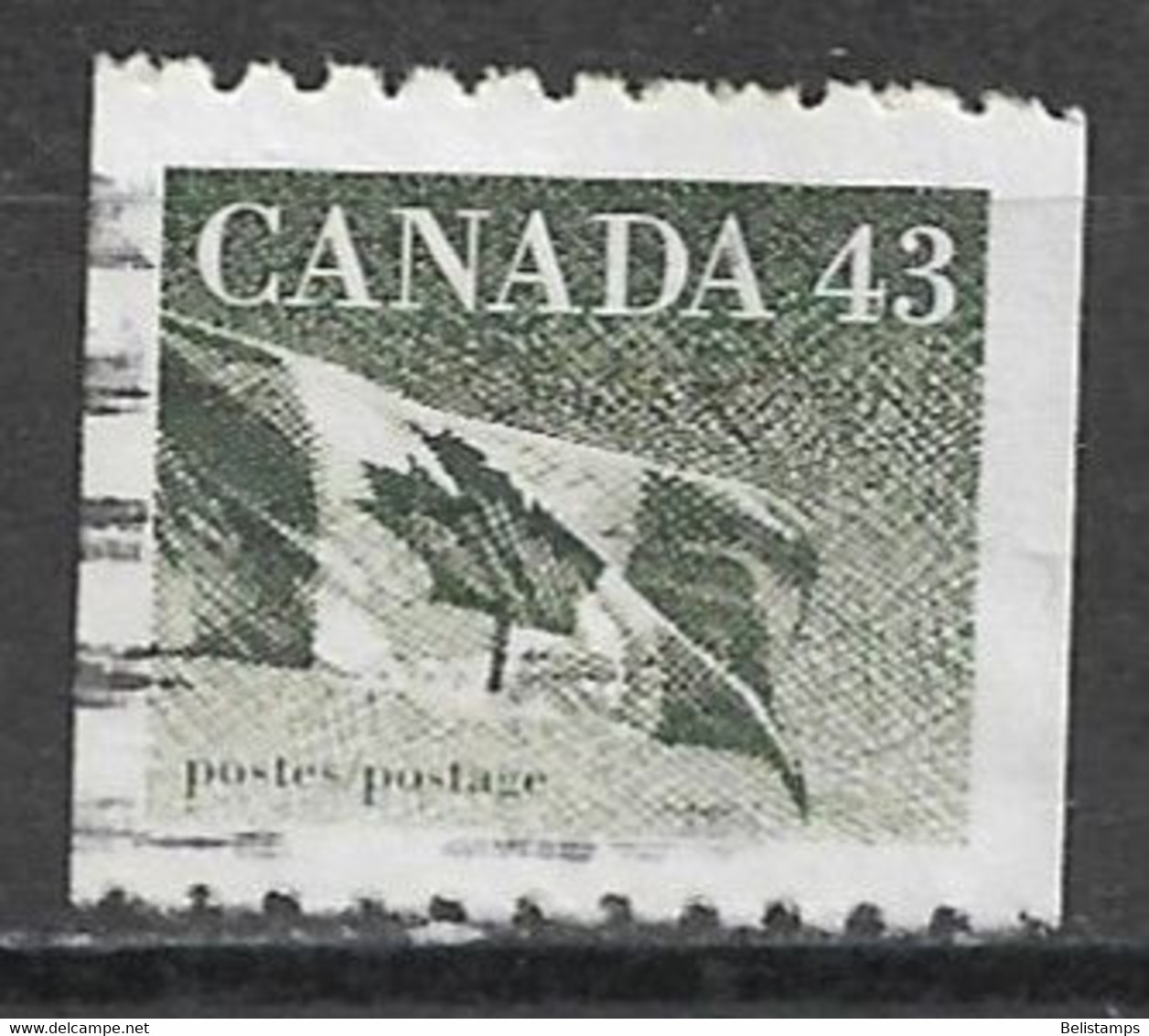 Canada 1992. Scott #1395 (U) Flag - Rollen