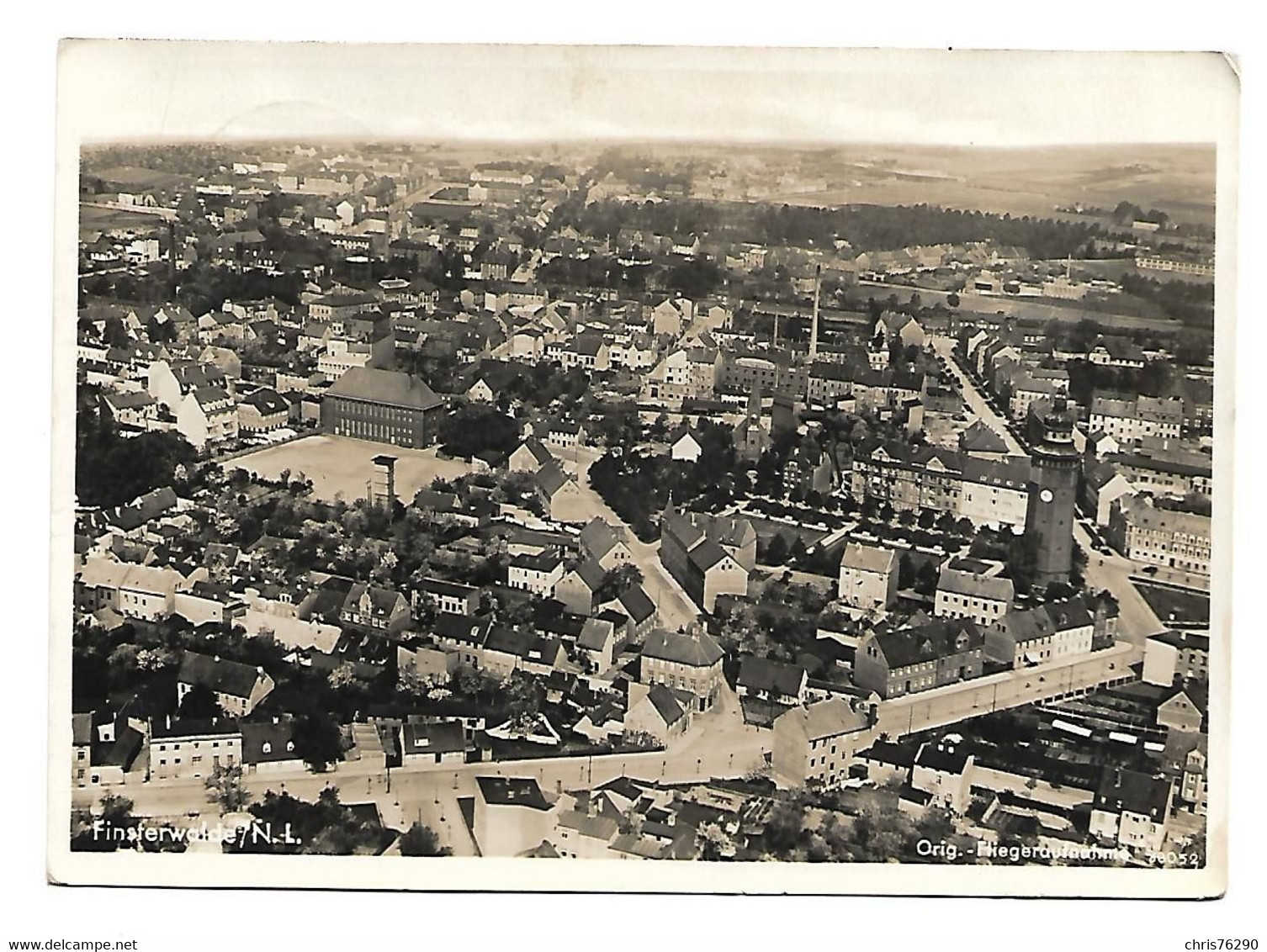 CPSM Allemagne FINSTERWALDE Fliegeraufnahme Luftbild Vue Aérienne 1941 - Finsterwalde