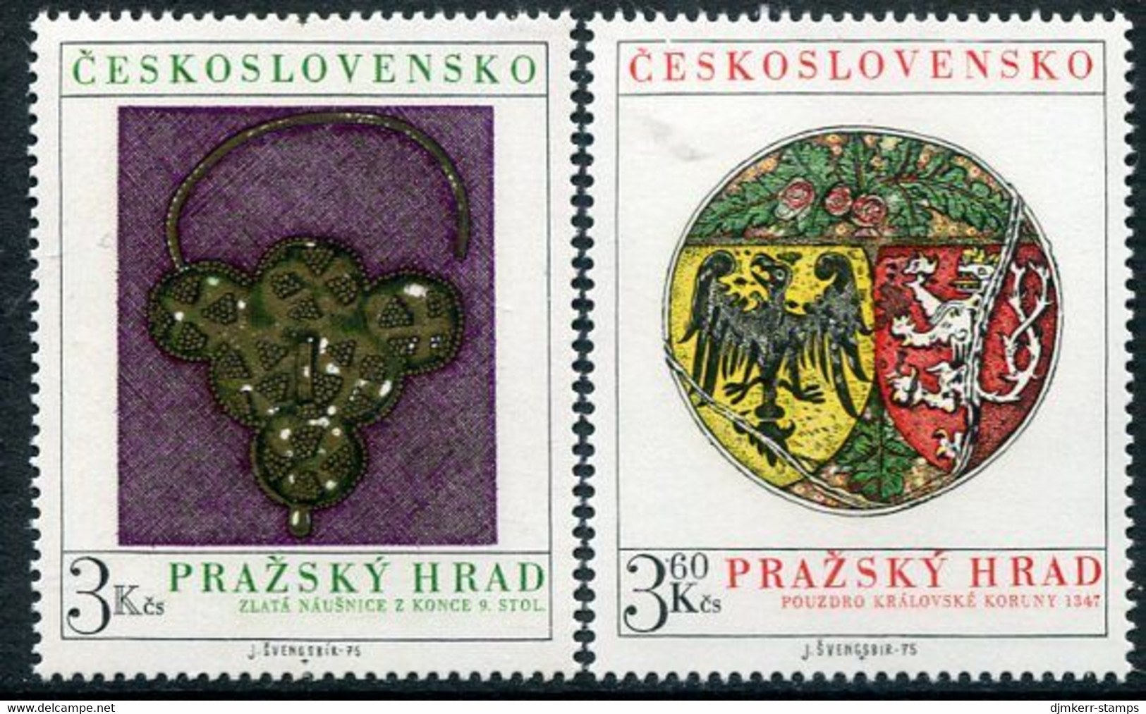CZECHOSLOVAKIA 1975 Prague Castle  MNH / **. Michel 2291-92 - Unused Stamps