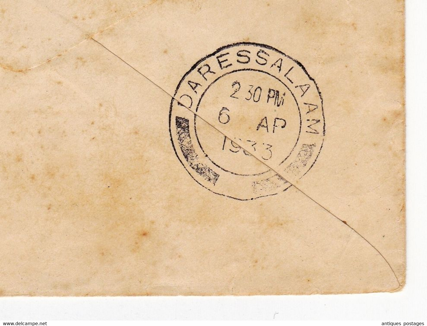 Lettre 1933 Mombasa Kenya Dar es Salaam Tanzania Air Mail British Colony Africa George V