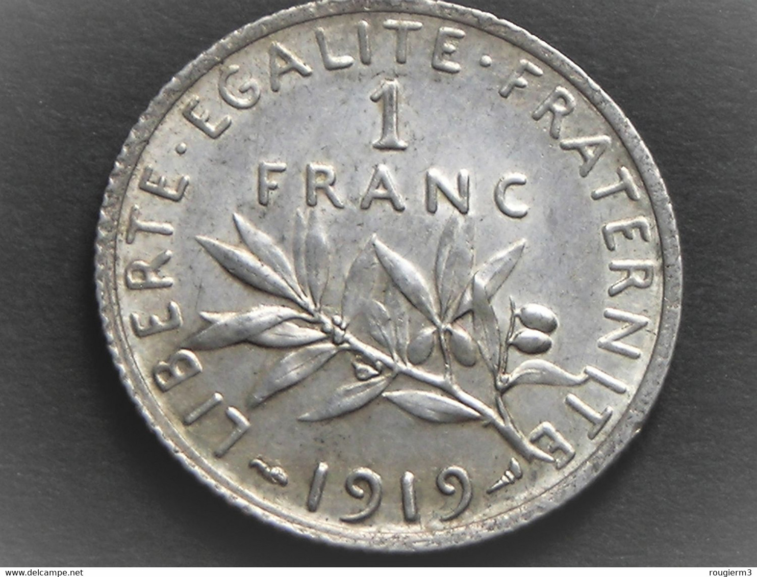 Superbe Pièce ARGENT De 1 F SEMEUSE De 1919 SPL - Altri & Non Classificati