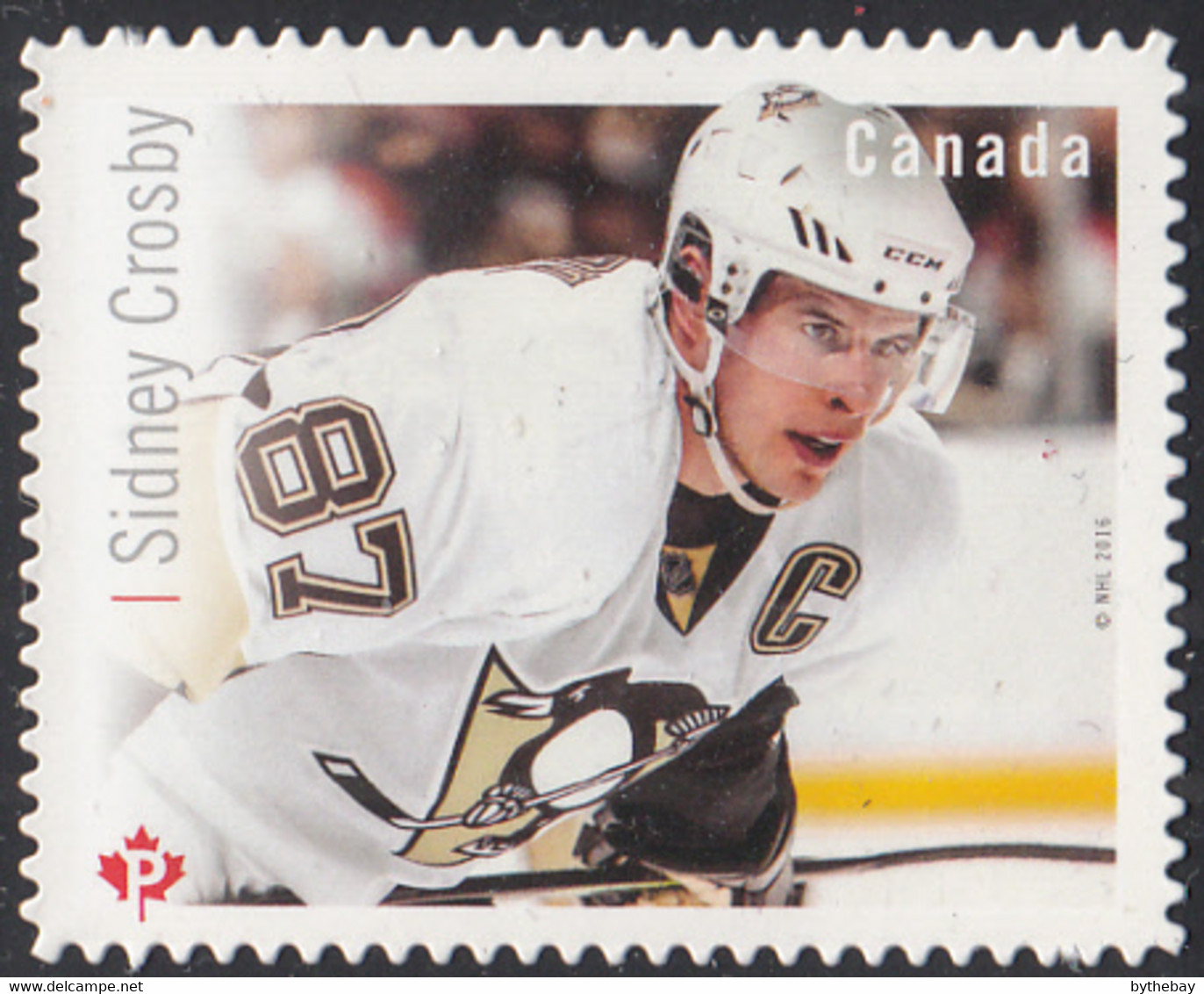 Canada 2016 MNH Sc #2942i (P) Sidney Crosby Die-cut To Shape - Unused Stamps