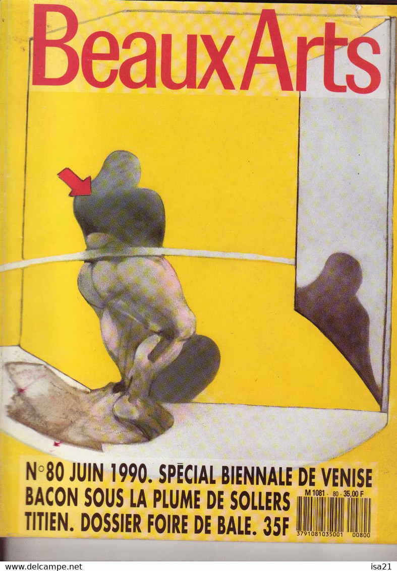 BEAUX ARTS Juin 1990   +200 Pages  Biennale De Venise, Bacon, Titien, Dossier Foire De Bâle, Aperto, Guggenheim Peggy - Art