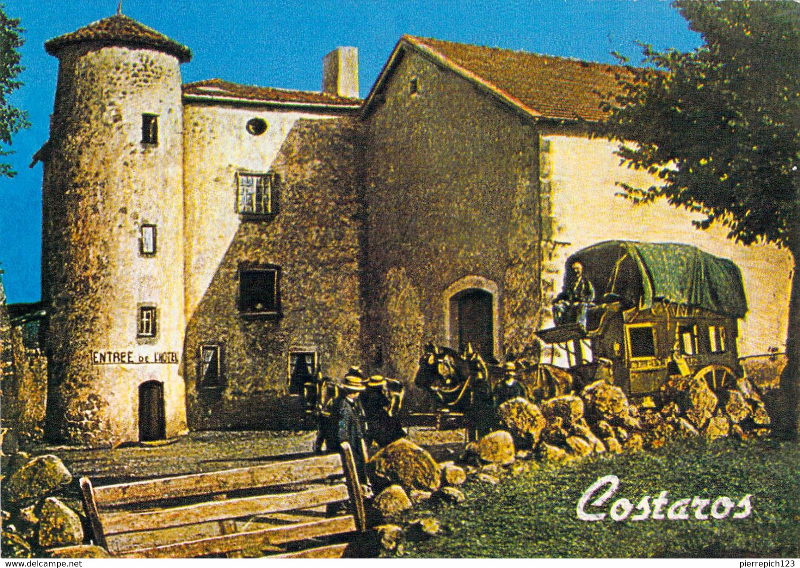 43 - Costaros - Le Relais Des Chevaux - La Diligence Postale En 1905 - Altri & Non Classificati