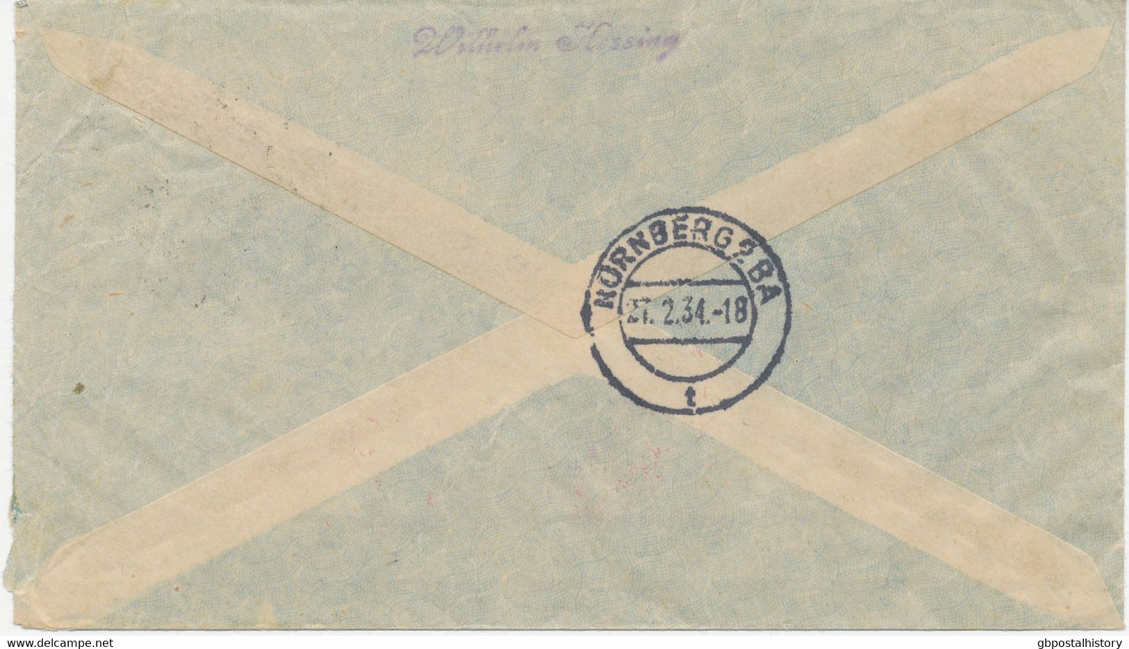 BRASILIEN 1934 Selt. Frühe Luftpost Mit "Condor" Int. Flugpost-MiF A. Pra.-Lupo-Bf "BRASILIEN - NÜRNBERG" Dt. Luftpost - Airmail