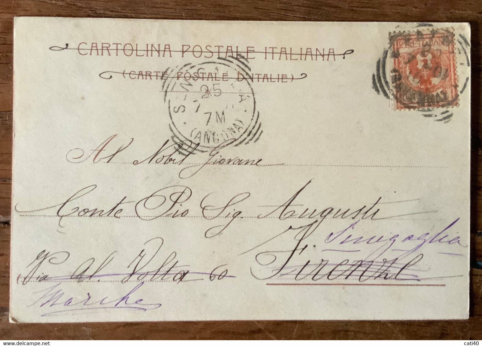 FAENZA - PALAZZO DEI CONTI FERNIANI  - CARTOLINA D'EPOCA VIAGGIATA NEL 1902 - CPF80 - Ravenna