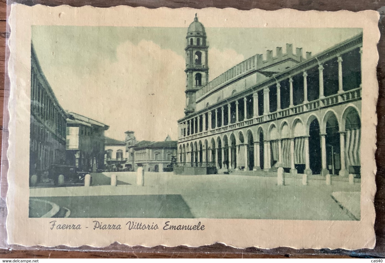 FAENZA - PIAZZA VITTORIO EMANUELE - VIAGGIATA 25 APRILE 1943  - CPF83 - Ravenna