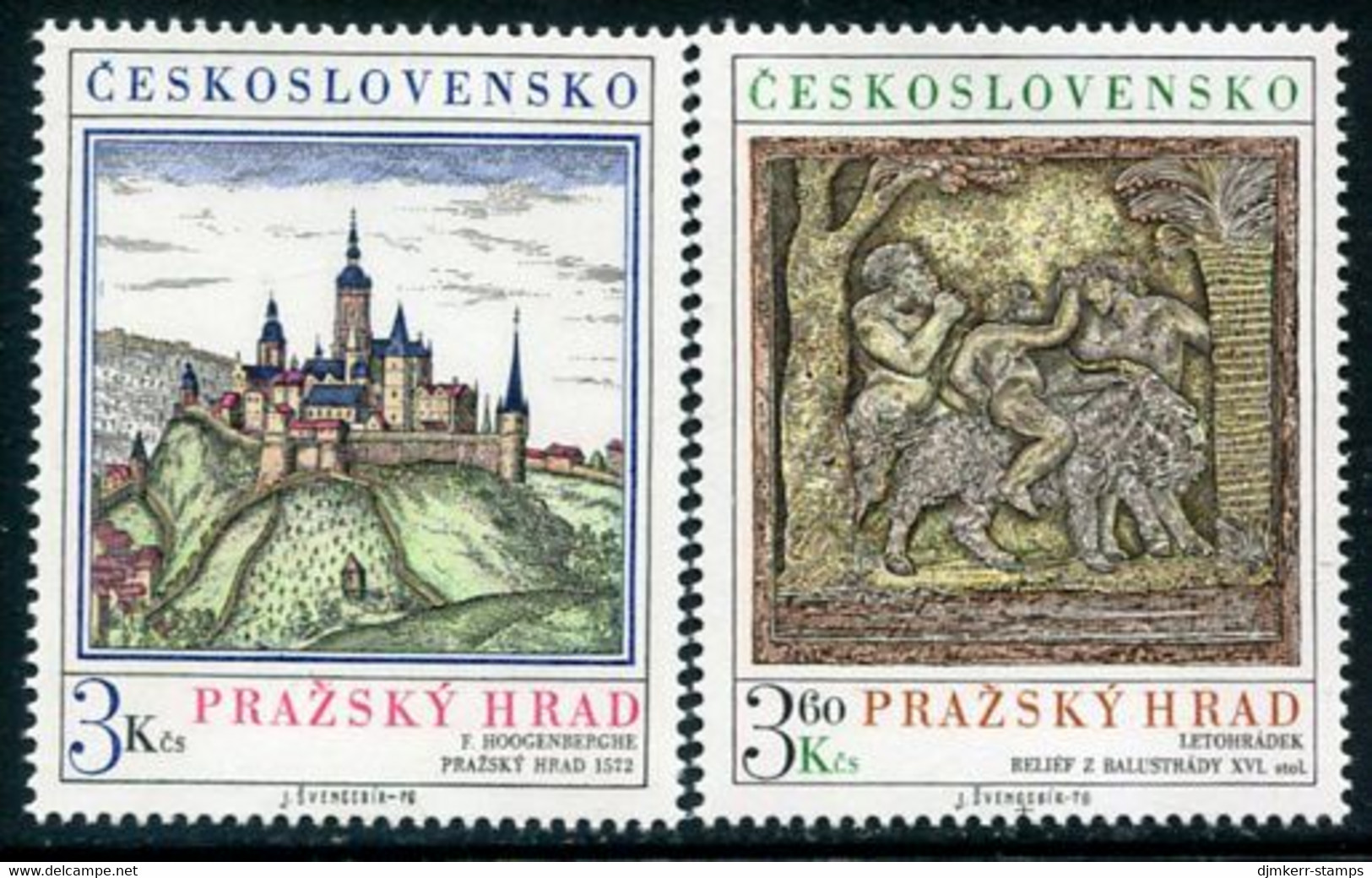 CZECHOSLOVAKIA 1976 Prague Castle   MNH / **. Michel 2343-44 - Unused Stamps