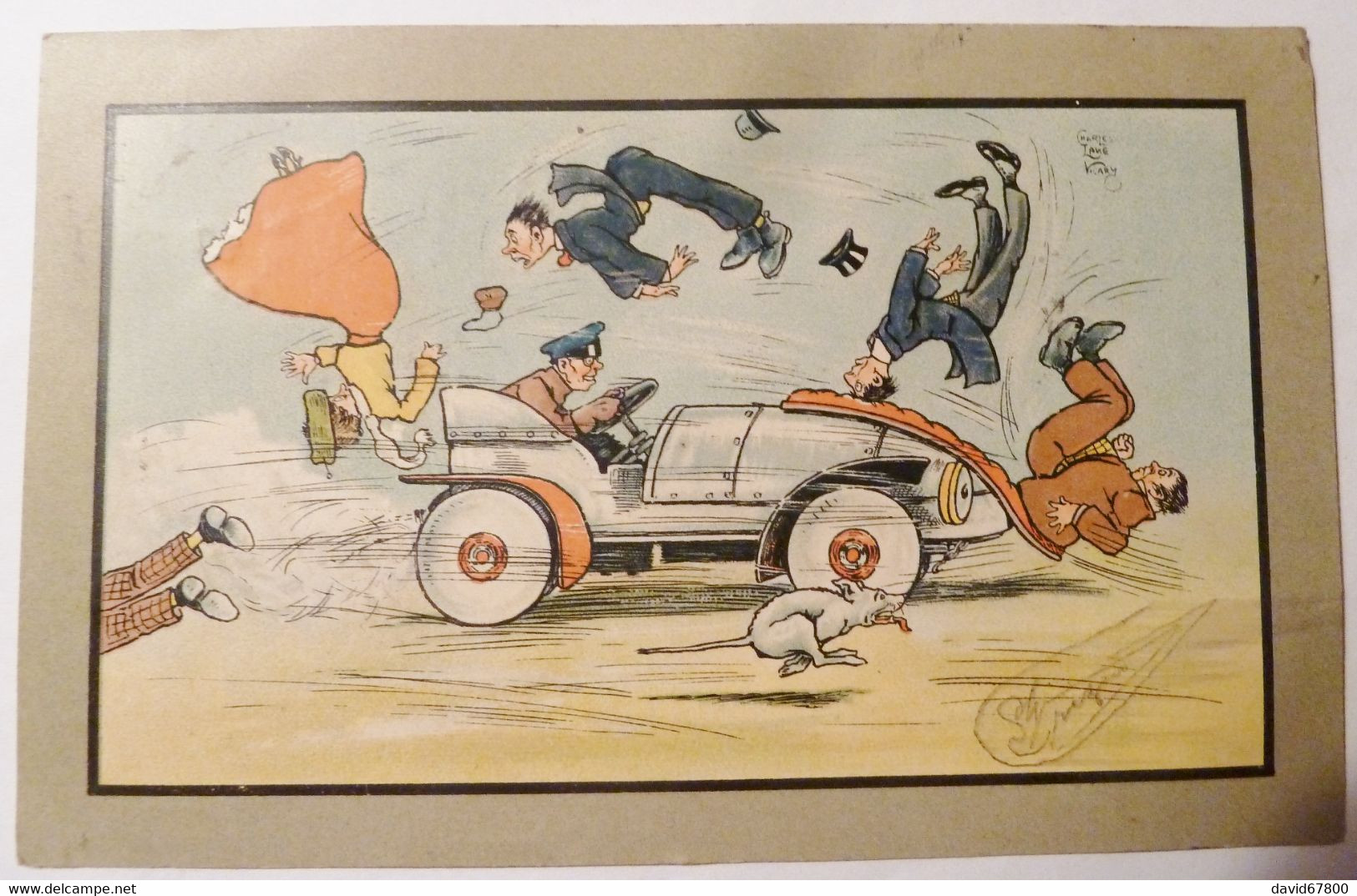 ILLUSTRATEURS M.M.VIENNE FANTAISIE SPORT AUTOMOBILE AUTO 1909CPA EN BON ÉTAT - Vienne