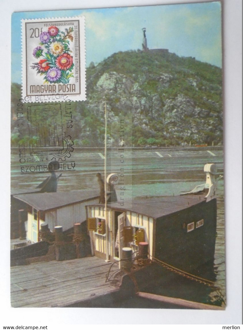 D185842   Hungary Szombathely Stamp Exhibition 1968 Handstamp On  Budapest Postcard   1961 - Marcophilie