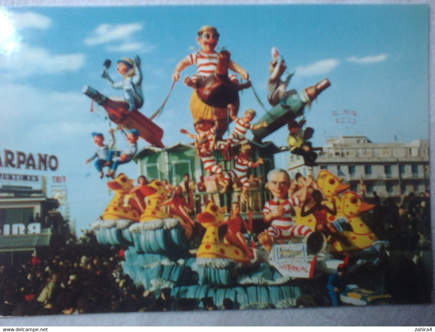 Rare Italie Rendez-vous à Viareggio Costruttore Renato Galli Costumi Da Bagno Fainimare Bagnard Cap Carneval Alcool 1966 - Carnaval