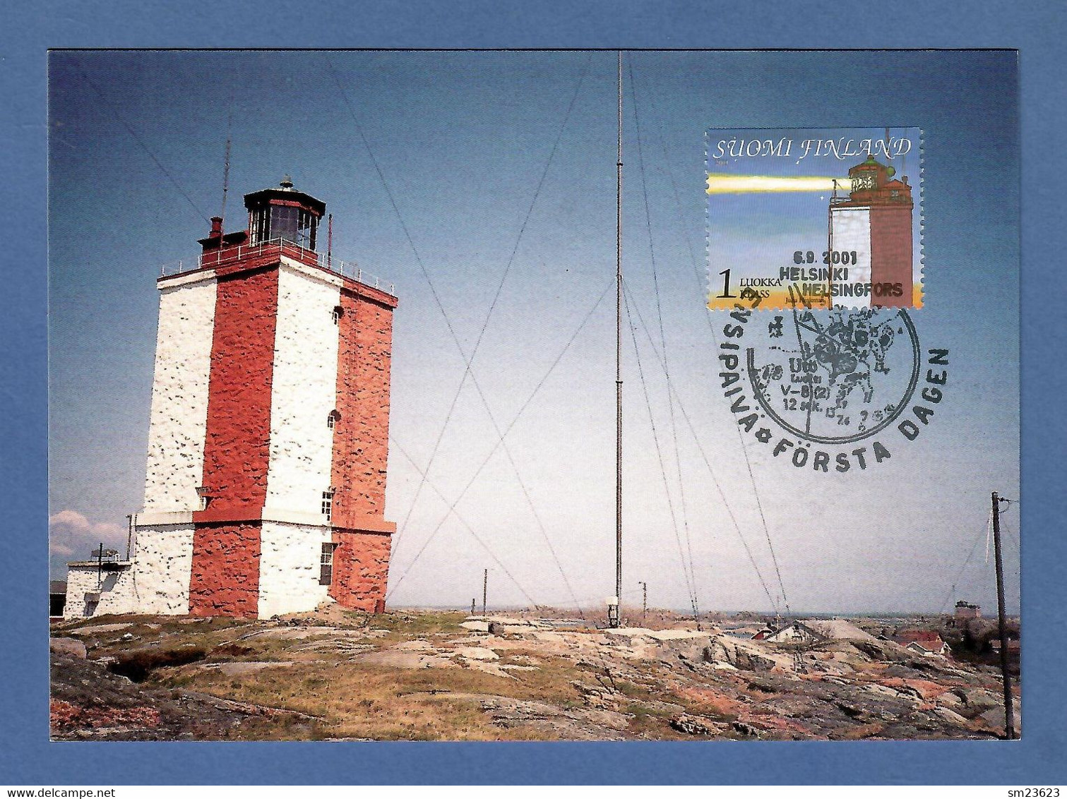 Finnland / Suomi  2001 Mi.Nr.1578 D , Finnischer Meerbusen (I) - Maximum Card No. 51 - Helsinki 6.9.2001 - Maximum Cards & Covers