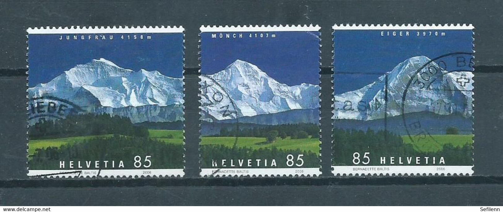 2006 Switserland Complete Set Bergpanorama Used/gebruikt/oblitere - Used Stamps